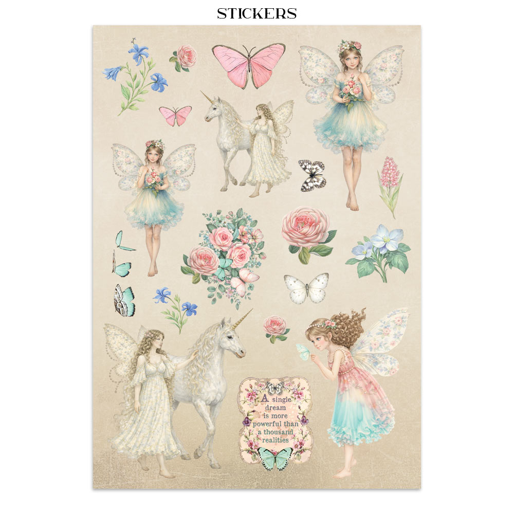 Stamperia – Junk Journal – adesivi, ritagli e sfondi - Wonderland - immagine 20