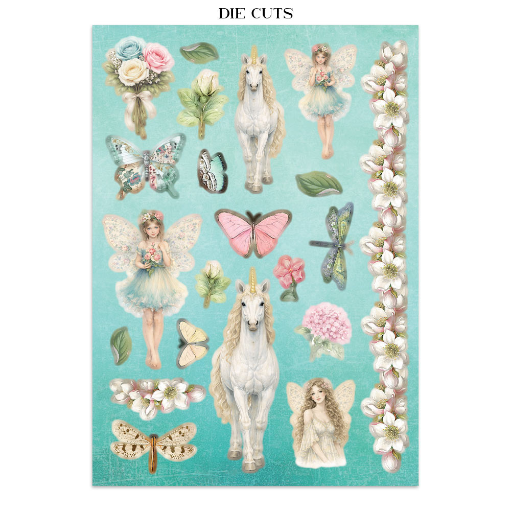 Stamperia – Junk Journal – adesivi, ritagli e sfondi - Wonderland - immagine 27