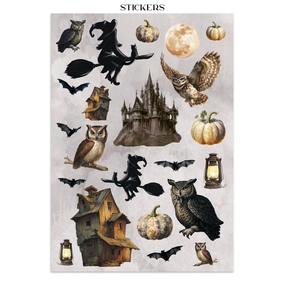 Stamperia – Junk Journal – adesivi, ritagli e sfondi - Halloween - immagine 9