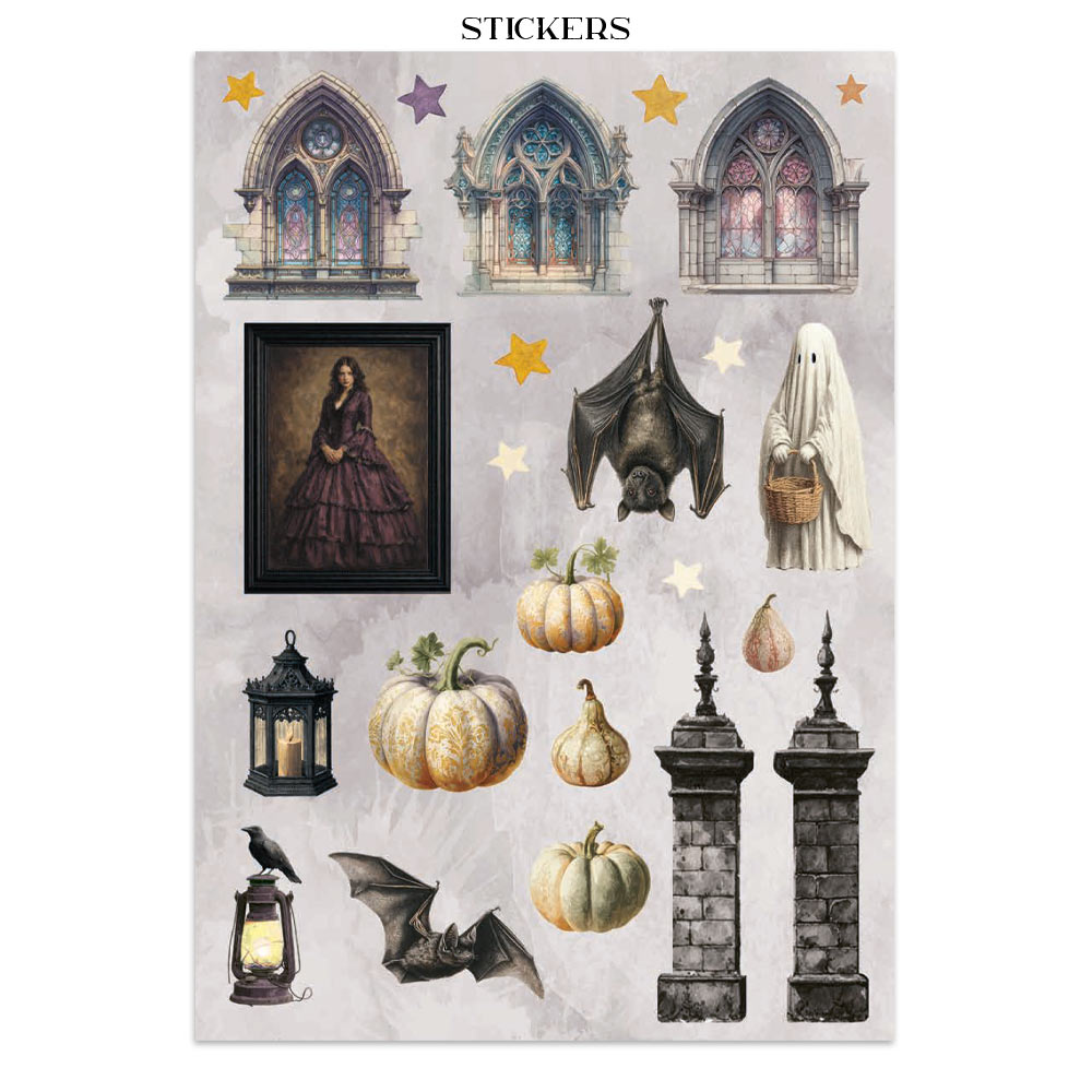 Stamperia – Junk Journal – adesivi, ritagli e sfondi - Halloween - immagine 18