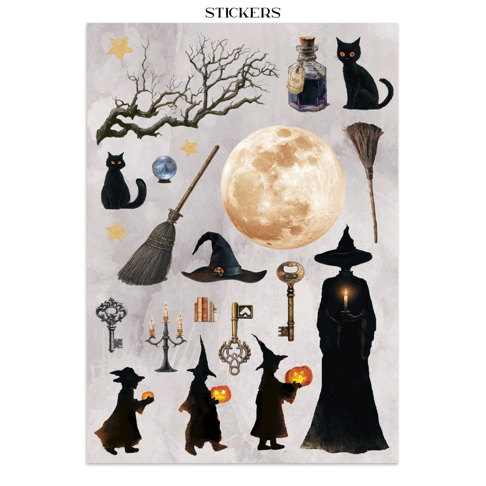 Stamperia – Junk Journal – adesivi, ritagli e sfondi - Halloween - immagine 19