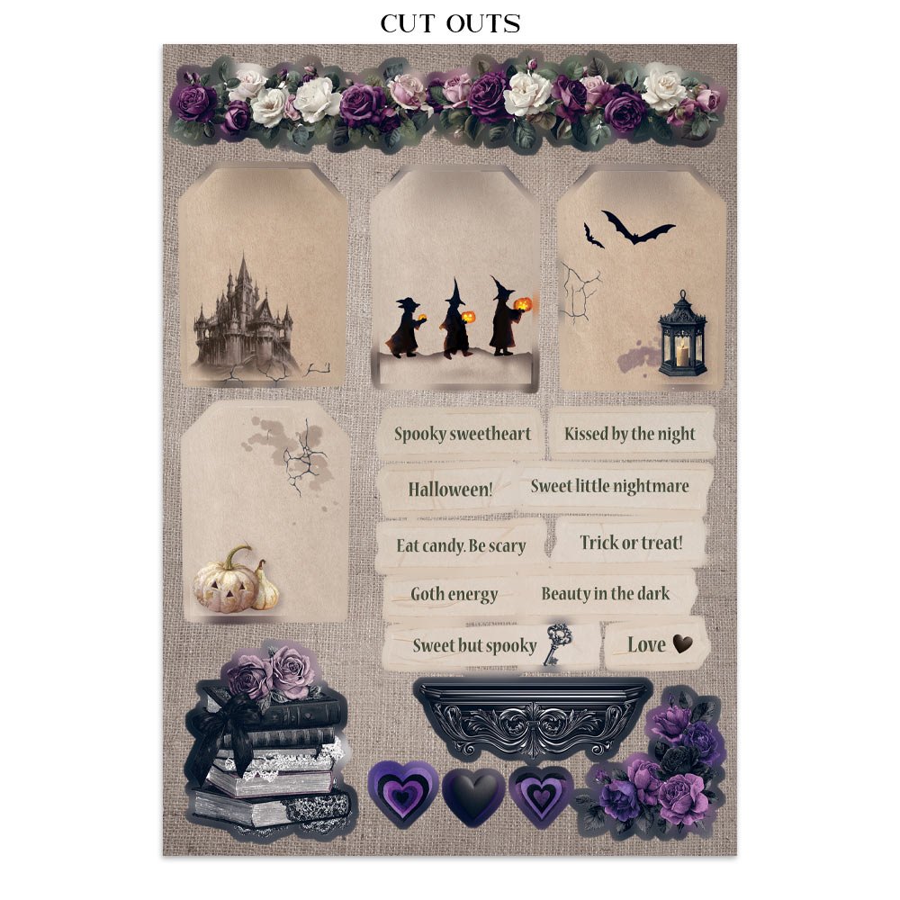 Stamperia – Junk Journal – adesivi, ritagli e sfondi - Halloween - immagine 26