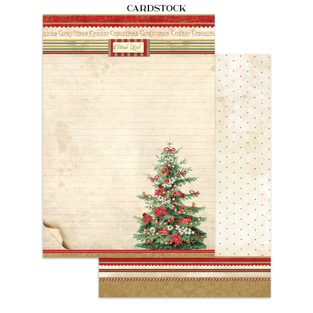 Stamperia – Junk Journal – adesivi, ritagli e sfondi - Classic Christmas - immagine 3