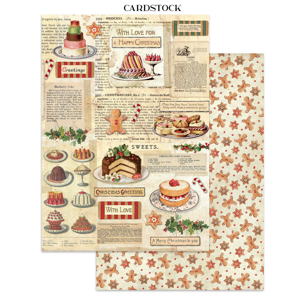Stamperia – Junk Journal – adesivi, ritagli e sfondi - Classic Christmas - immagine 6