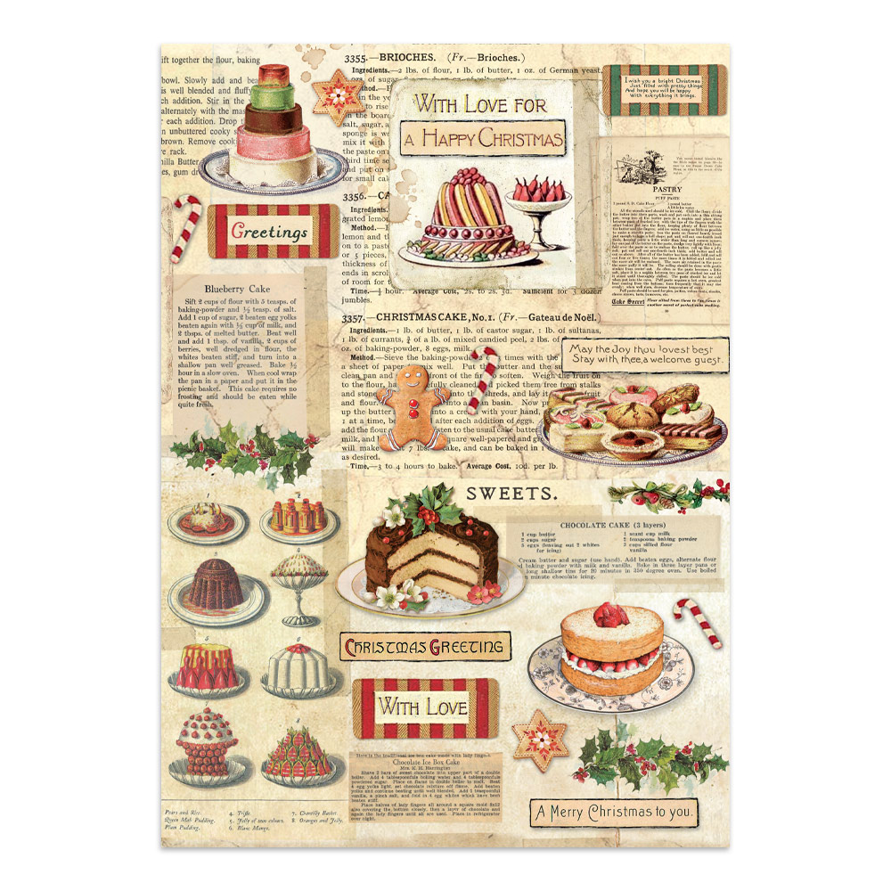 Stamperia – Junk Journal – adesivi, ritagli e sfondi - Classic Christmas - immagine 7