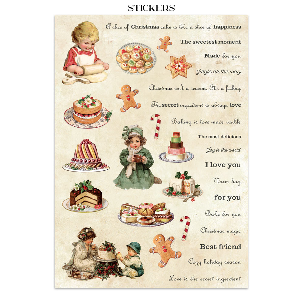 Stamperia – Junk Journal – adesivi, ritagli e sfondi - Classic Christmas - immagine 19