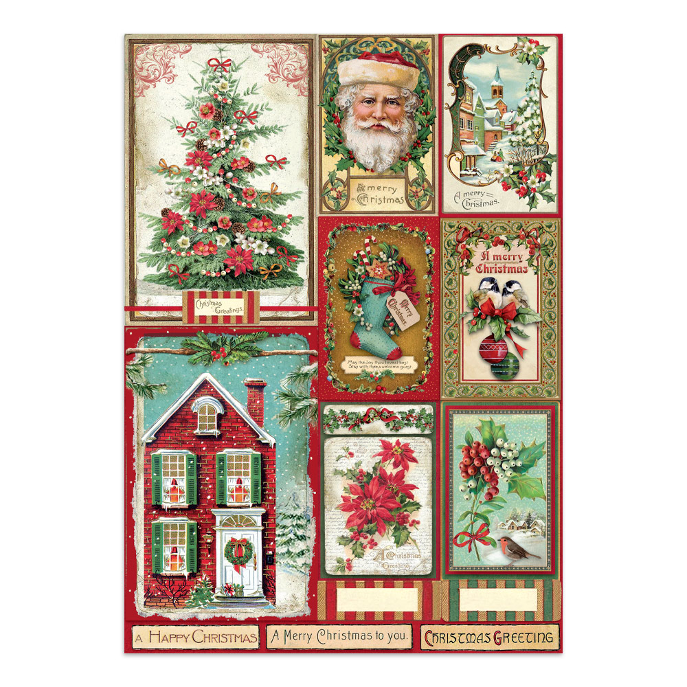 Stamperia – Junk Journal – adesivi, ritagli e sfondi - Classic Christmas - immagine 33