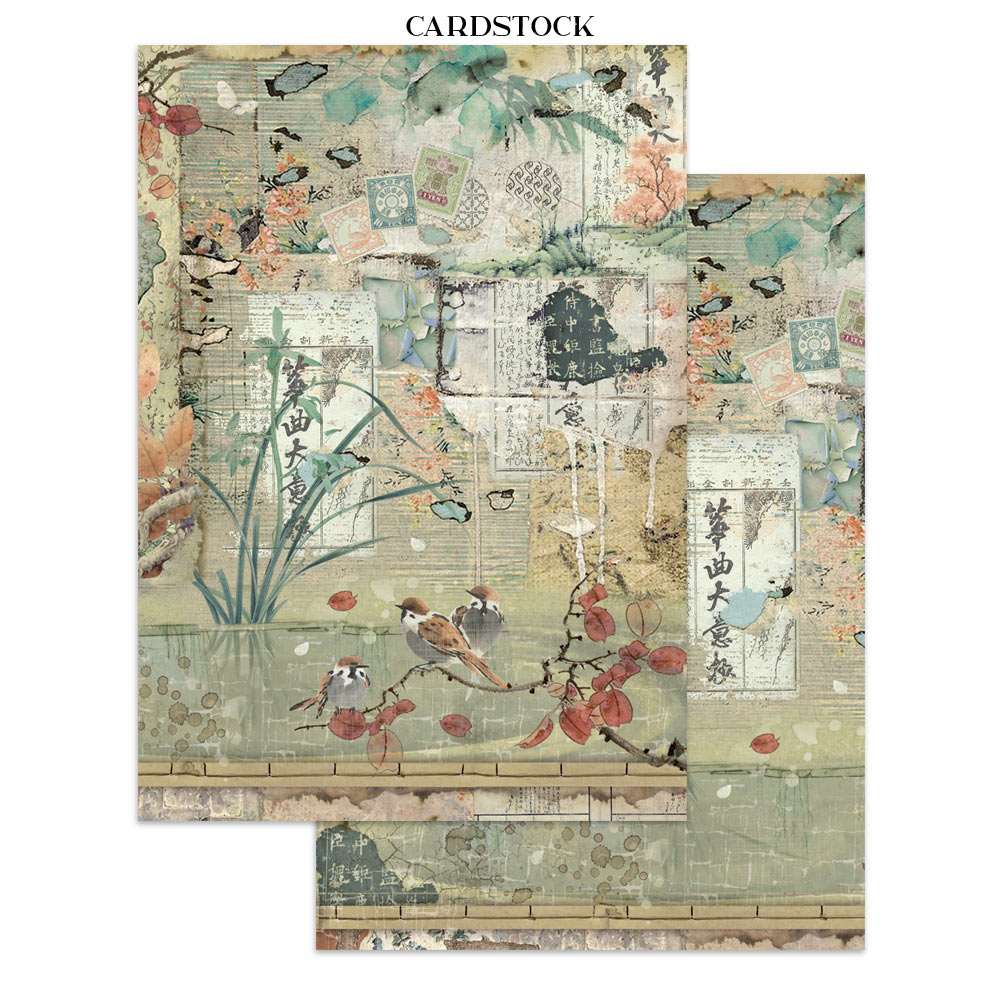 Stamperia – Junk Journal – adesivi, ritagli e sfondi - Oriental Garden - immagine 6