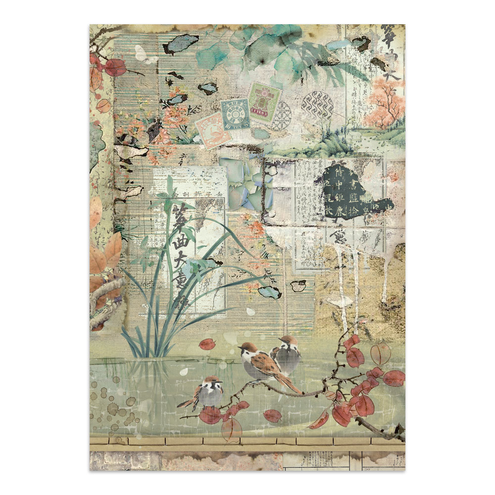 Stamperia – Junk Journal – adesivi, ritagli e sfondi - Oriental Garden - immagine 7