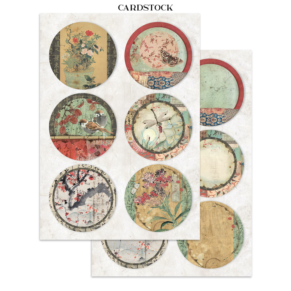 Stamperia – Junk Journal – adesivi, ritagli e sfondi - Oriental Garden - immagine 29