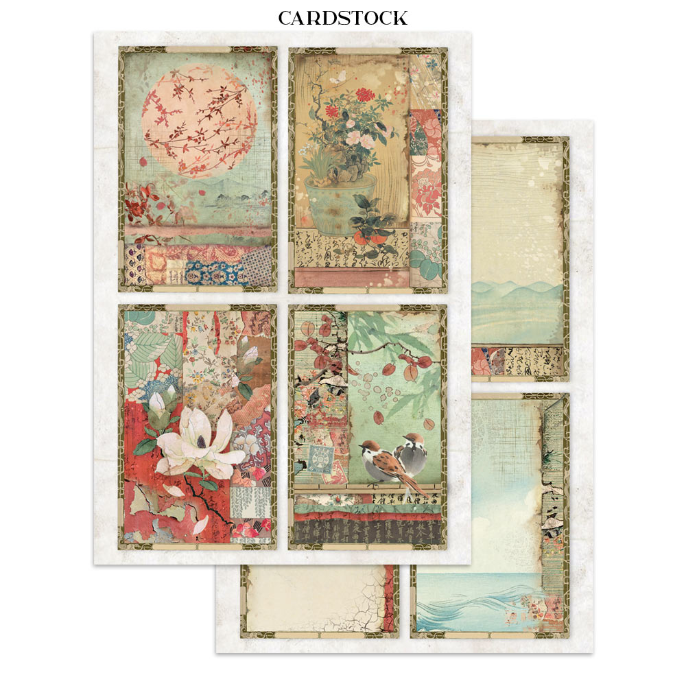Stamperia – Junk Journal – adesivi, ritagli e sfondi - Oriental Garden - immagine 32