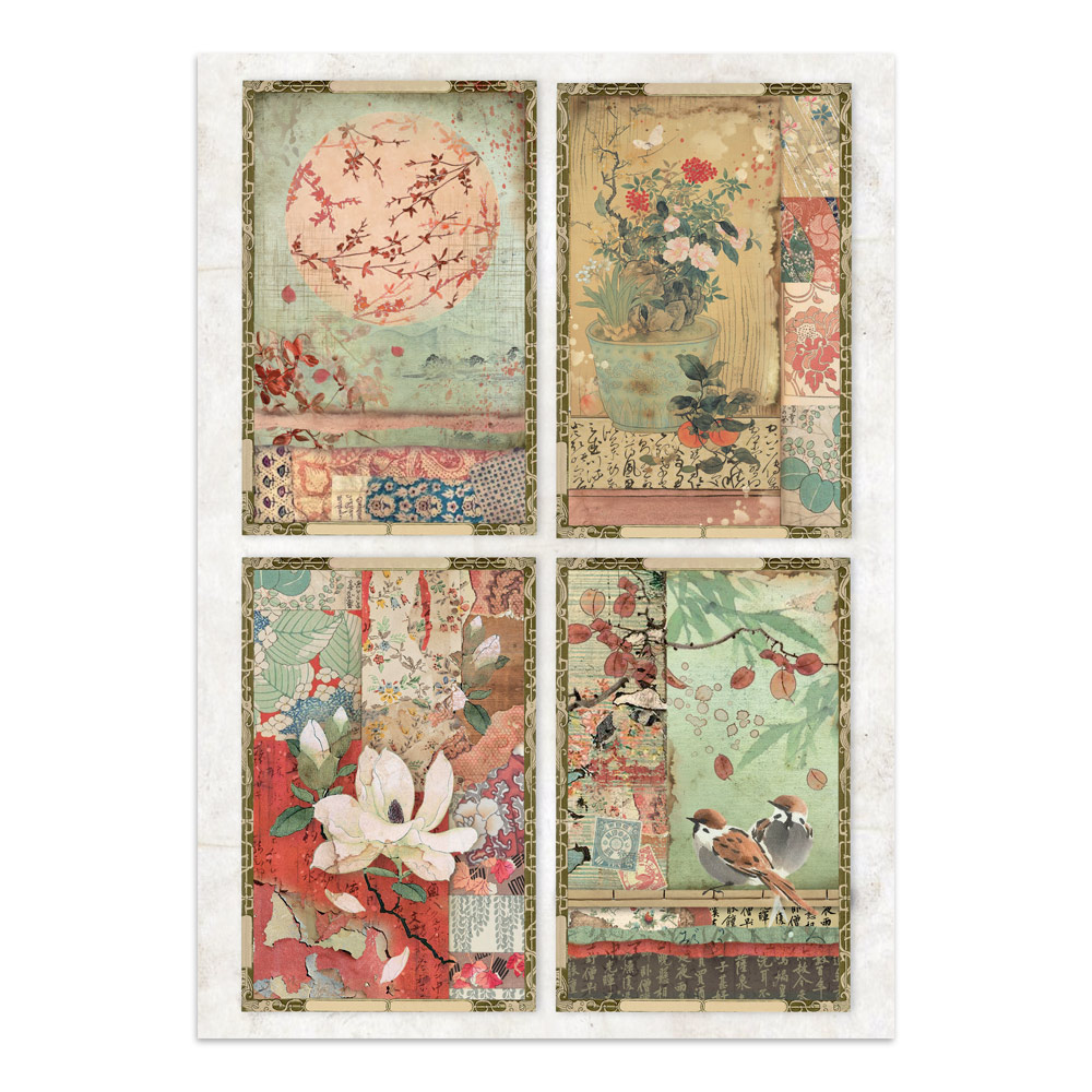 Stamperia – Junk Journal – adesivi, ritagli e sfondi - Oriental Garden - immagine 33