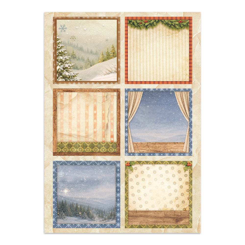 Stamperia – Junk Journal – adesivi, ritagli e sfondi - Silent Night - immagine 30