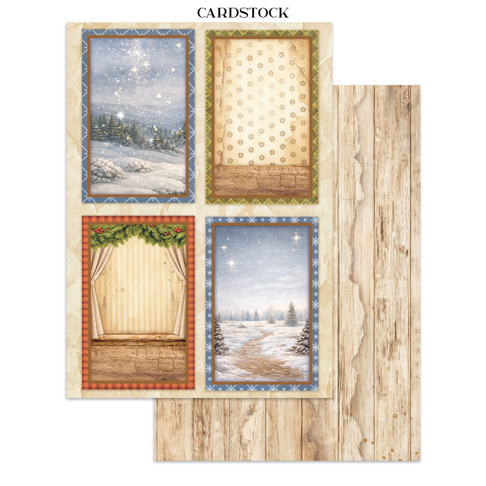 Stamperia – Junk Journal – adesivi, ritagli e sfondi - Silent Night - immagine 32