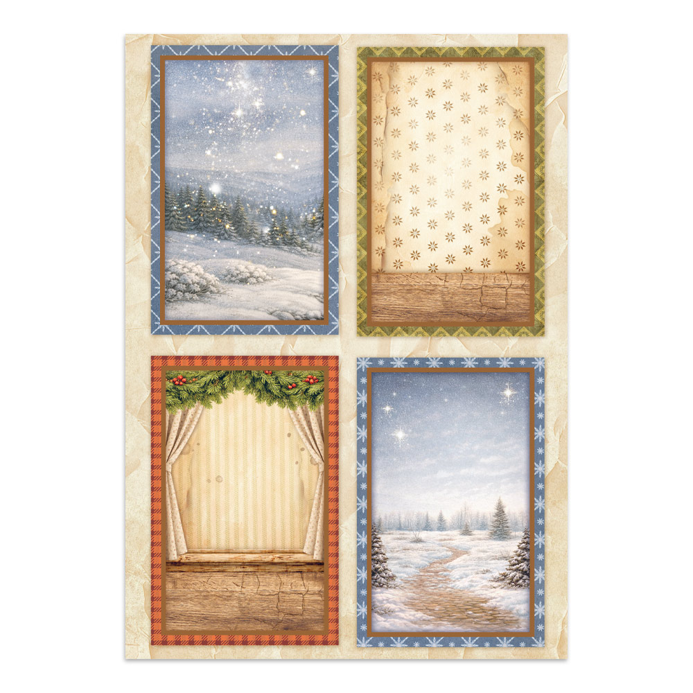 Stamperia – Junk Journal – adesivi, ritagli e sfondi - Silent Night - immagine 33