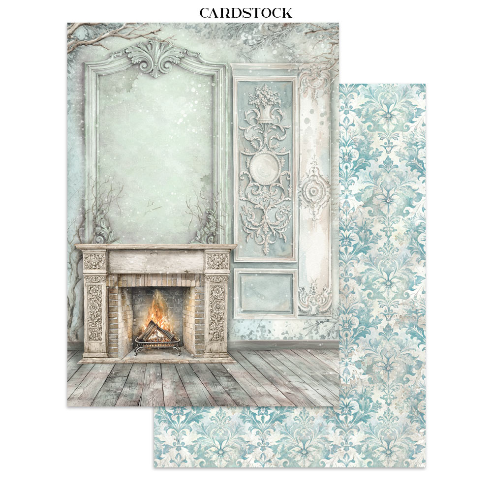 Stamperia – Junk Journal – adesivi, ritagli e sfondi - White Christmas - immagine 6