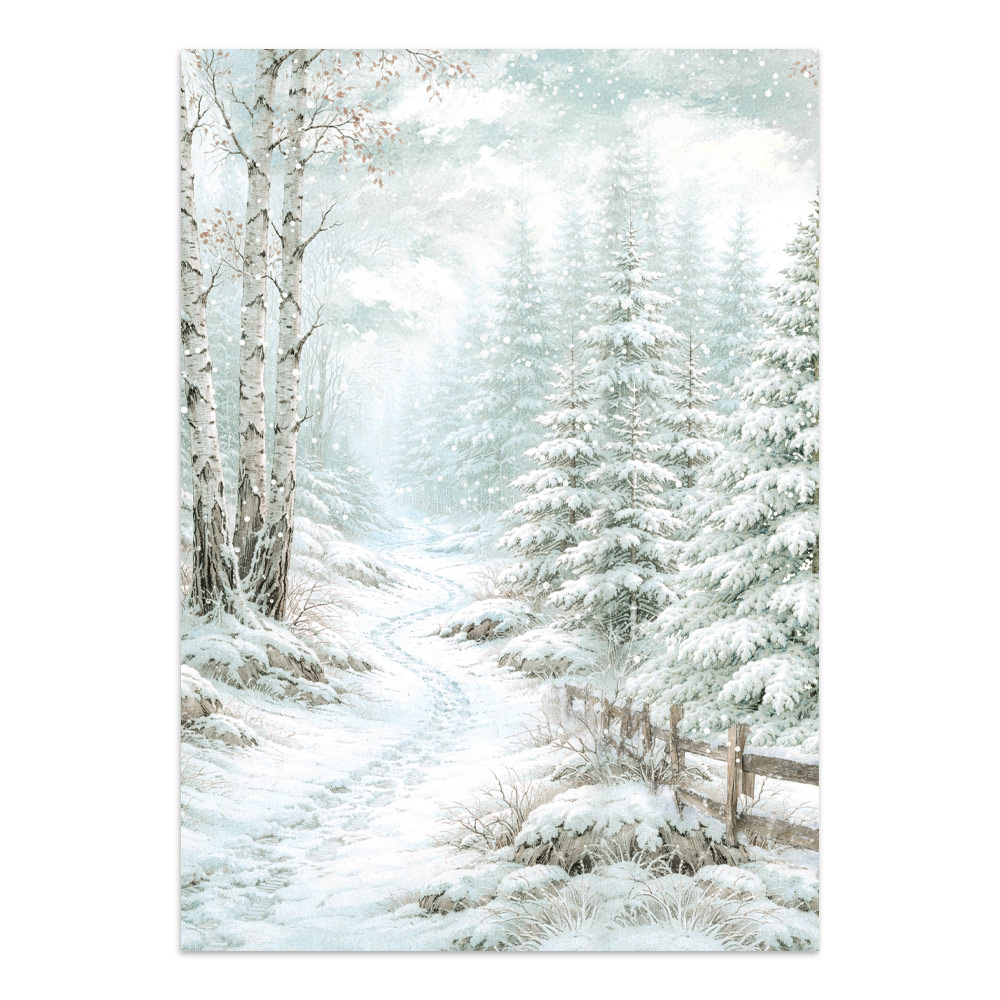 Stamperia – Junk Journal – adesivi, ritagli e sfondi - White Christmas - immagine 22