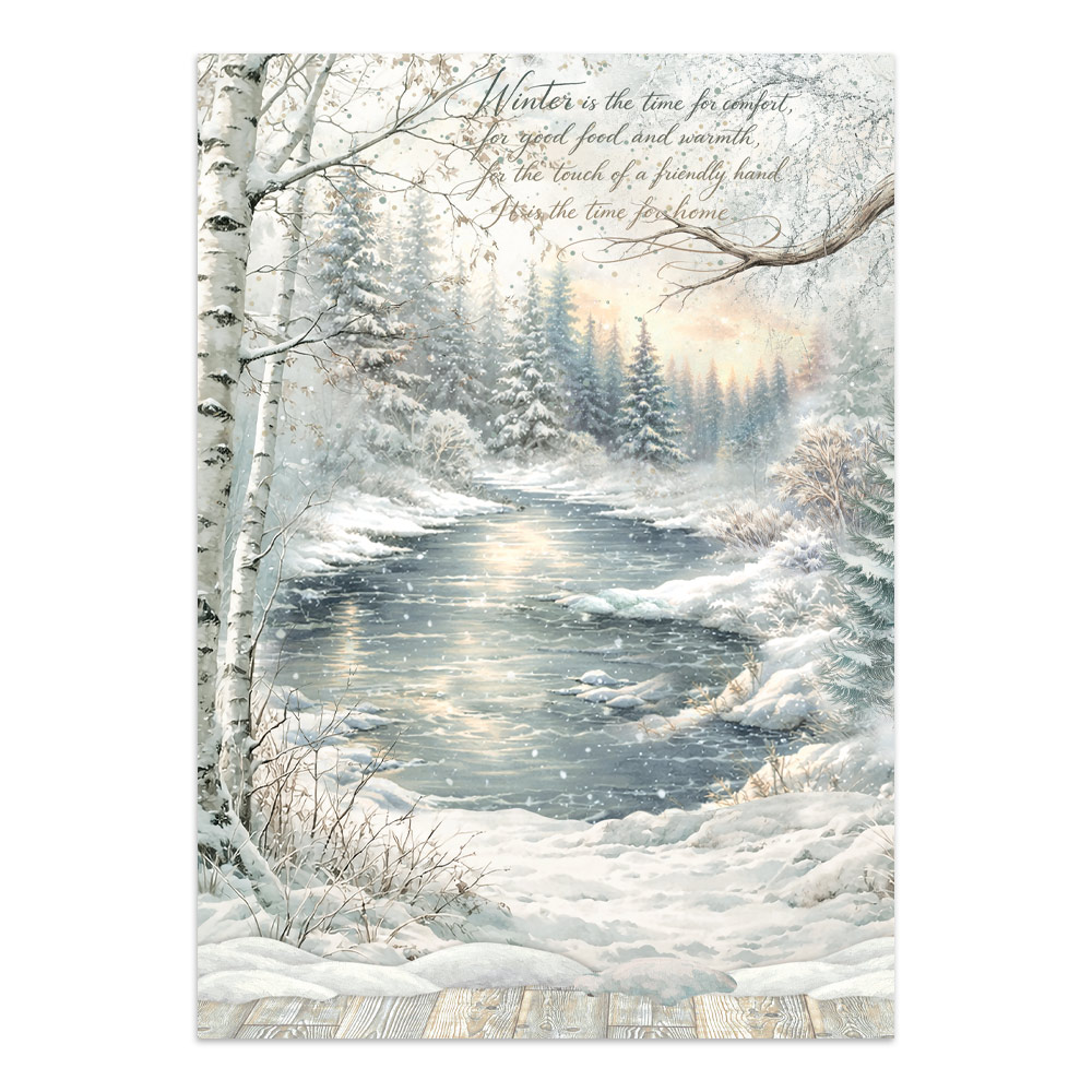 Stamperia – Junk Journal – adesivi, ritagli e sfondi - White Christmas - immagine 25