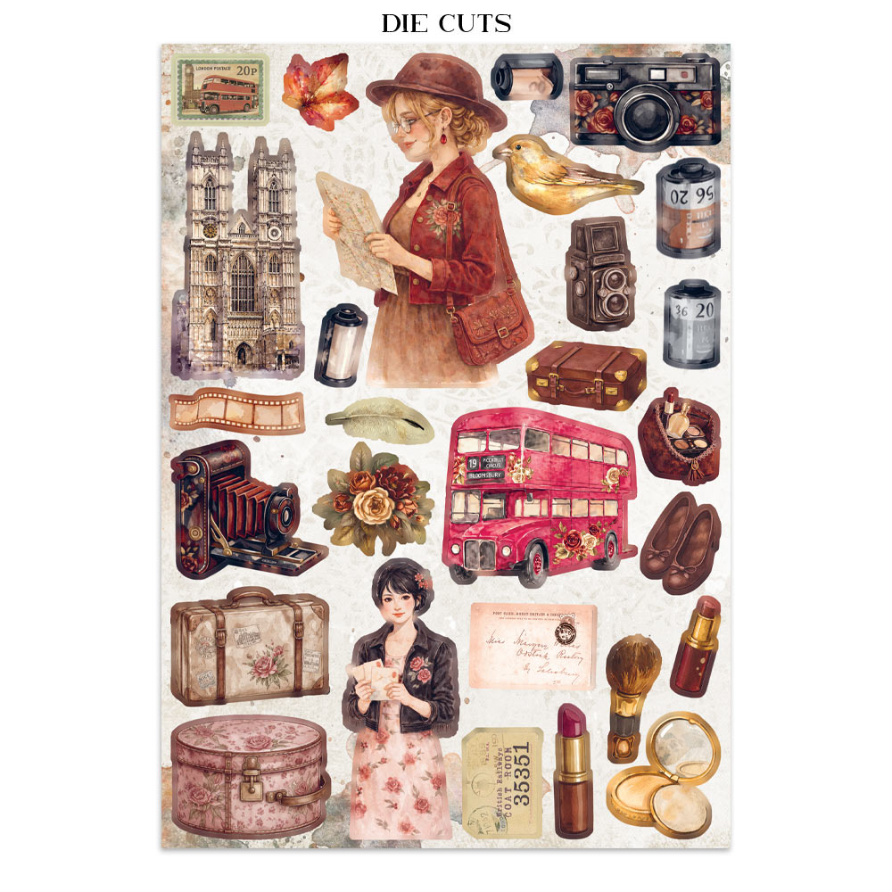 Stamperia – Junk Journal – adesivi, ritagli e sfondi - Our Way - immagine 11