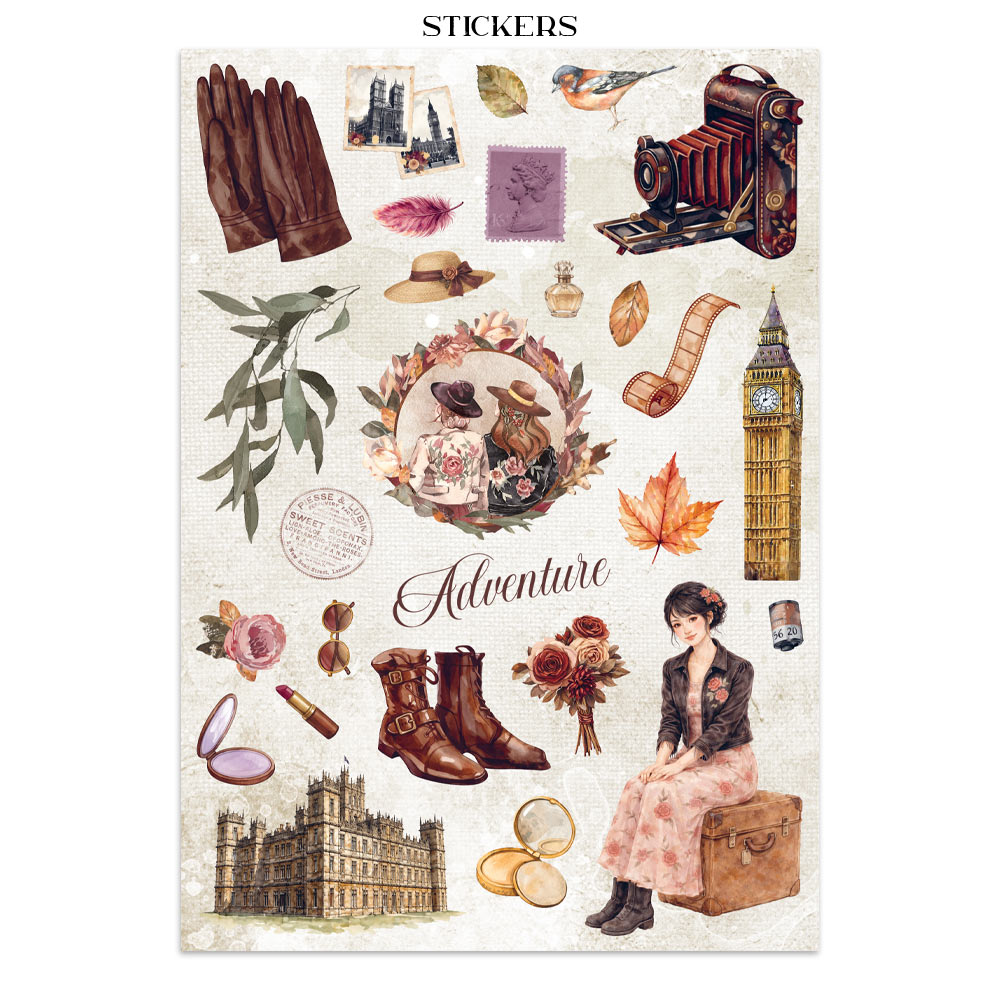 Stamperia – Junk Journal – adesivi, ritagli e sfondi - Our Way - immagine 19