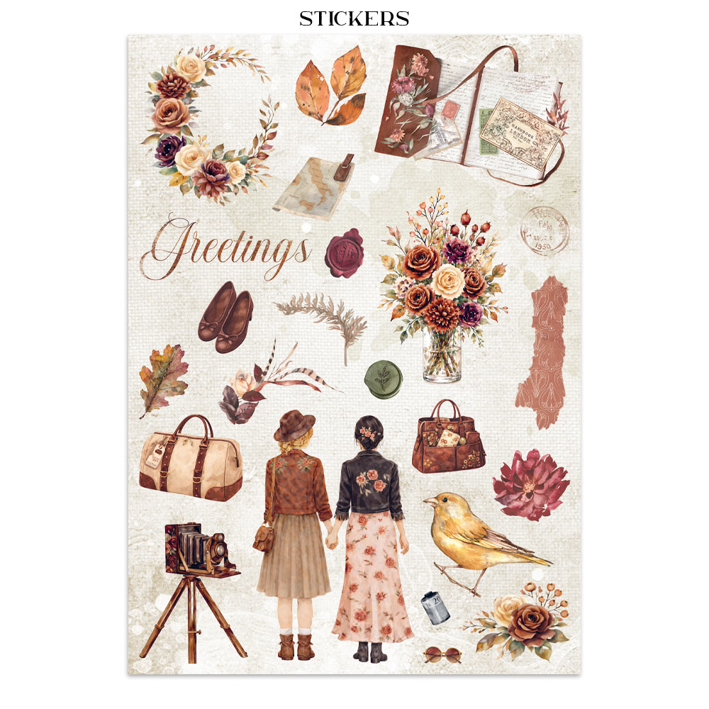 Stamperia – Junk Journal – adesivi, ritagli e sfondi - Our Way - immagine 20