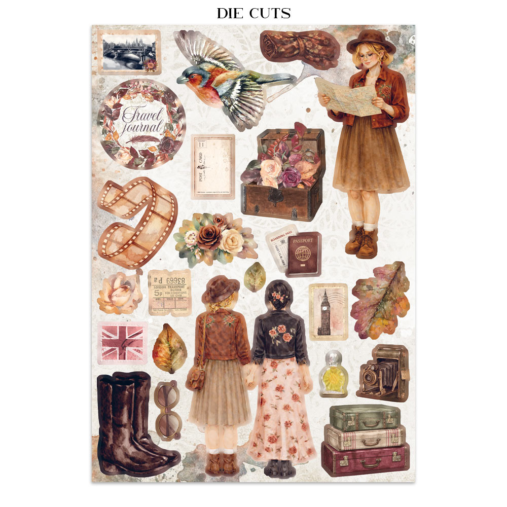 Stamperia – Junk Journal – adesivi, ritagli e sfondi - Our Way - immagine 27