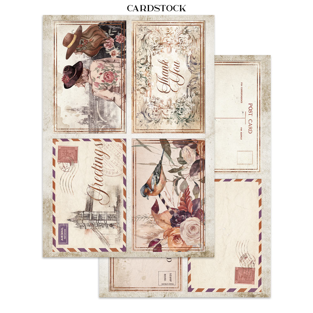 Stamperia – Junk Journal – adesivi, ritagli e sfondi - Our Way - immagine 29