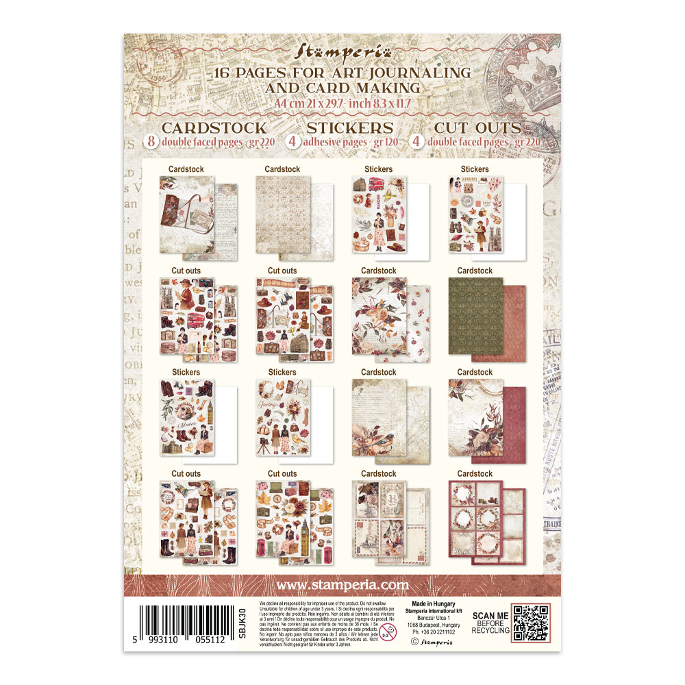 Stamperia – Junk Journal – adesivi, ritagli e sfondi - Our Way - immagine 36