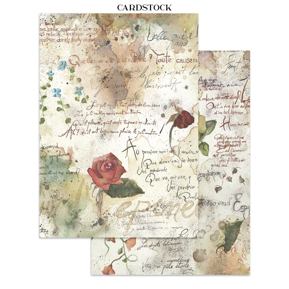 Stamperia – Junk Journal – adesivi, ritagli e sfondi - Flowers and Poems - immagine 3