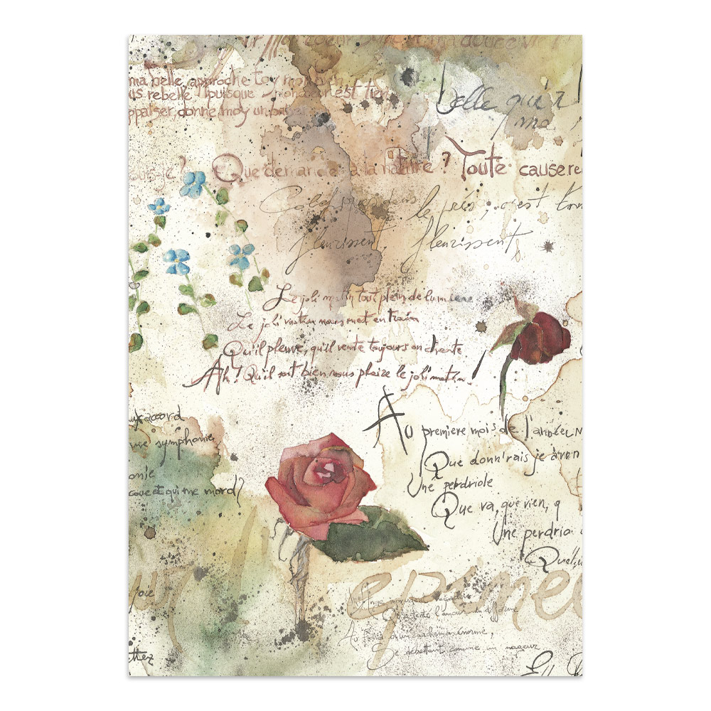 Stamperia – Junk Journal – adesivi, ritagli e sfondi - Flowers and Poems - immagine 4