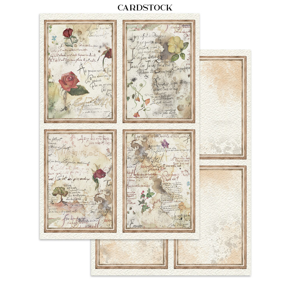 Stamperia – Junk Journal – adesivi, ritagli e sfondi - Flowers and Poems - immagine 24
