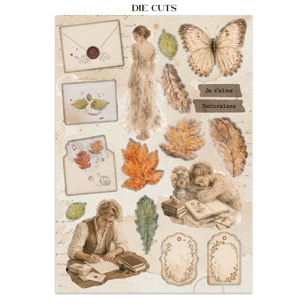 Stamperia – Junk Journal – adesivi, ritagli e sfondi - Flowers and Poems - immagine 27