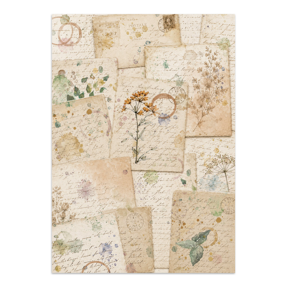 Stamperia – Junk Journal – adesivi, ritagli e sfondi - Flowers and Poems - immagine 33