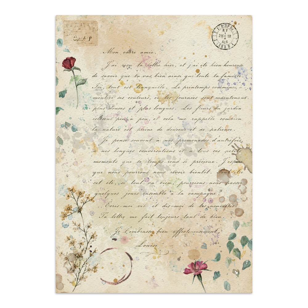 Stamperia – Junk Journal – adesivi, ritagli e sfondi - Flowers and Poems - immagine 35
