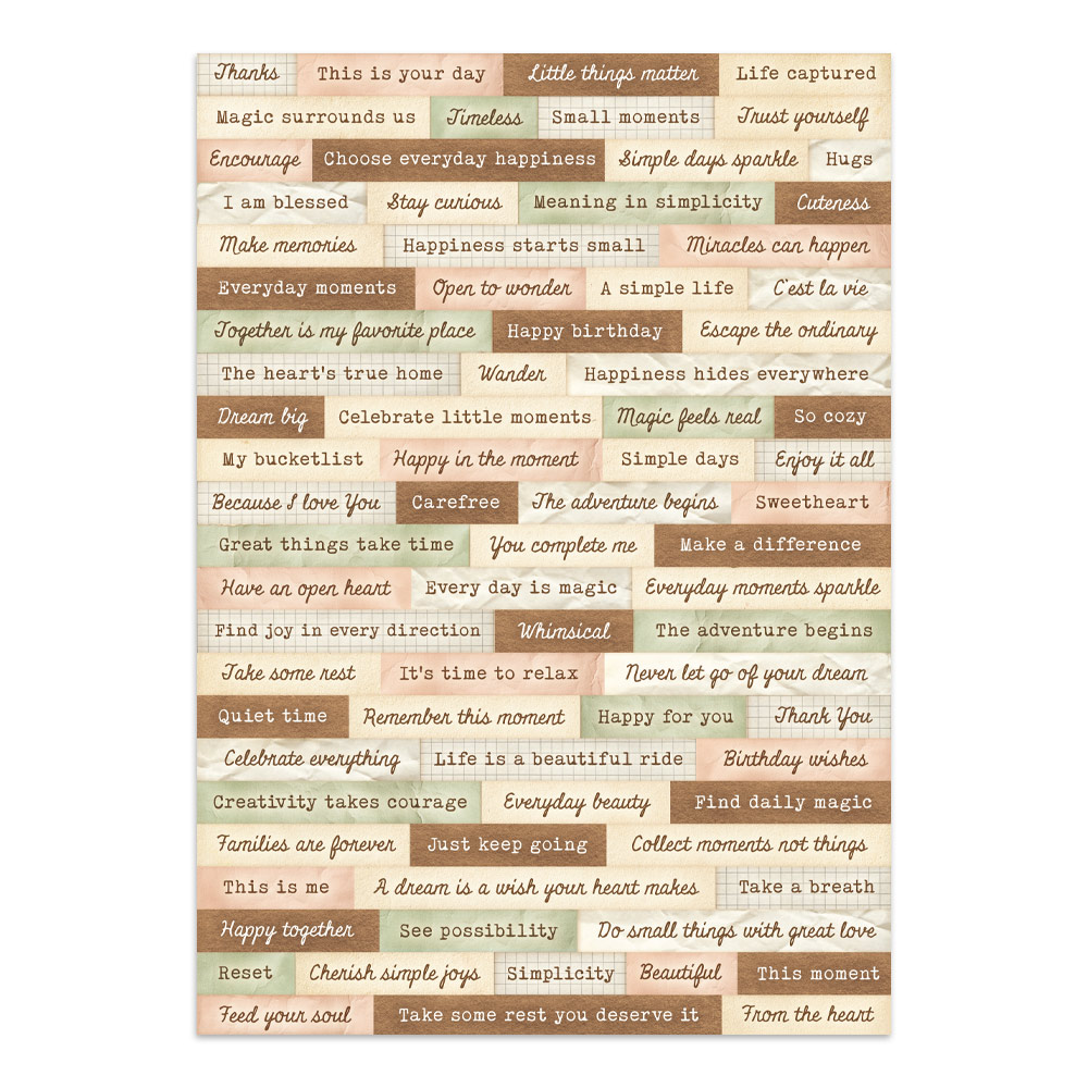 Stamperia – Junk Journal – adesivi, ritagli e sfondi - Cozy Family - immagine 2