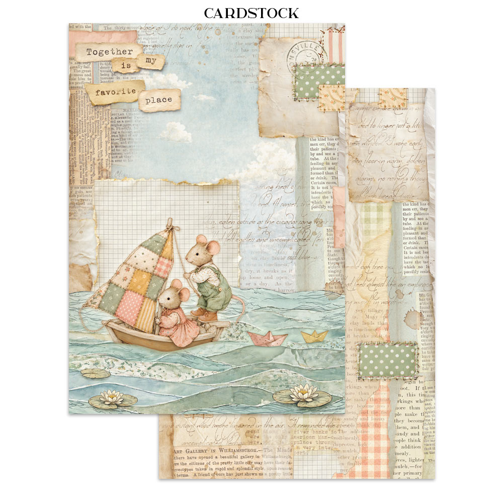 Stamperia – Junk Journal – adesivi, ritagli e sfondi - Cozy Family - immagine 6