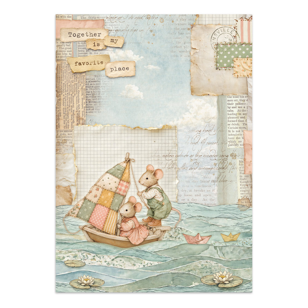 Stamperia – Junk Journal – adesivi, ritagli e sfondi - Cozy Family - immagine 7