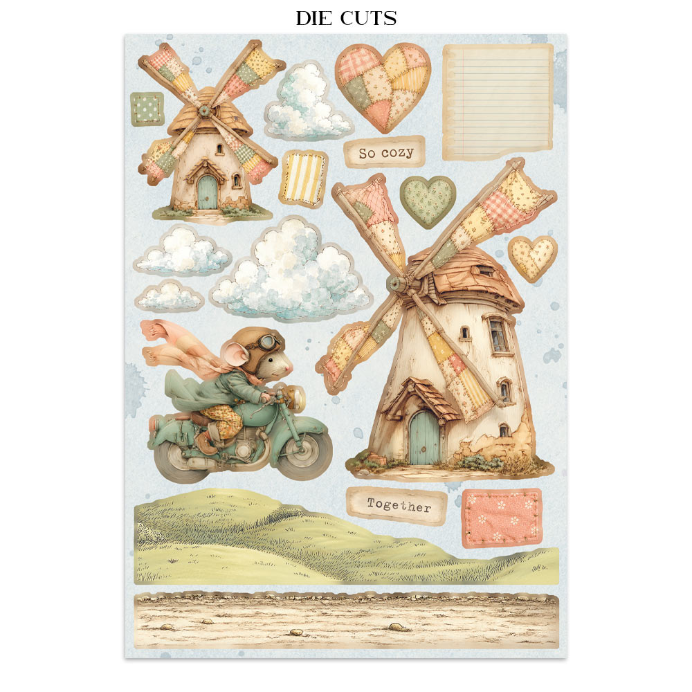 Stamperia – Junk Journal – adesivi, ritagli e sfondi - Cozy Family - immagine 12