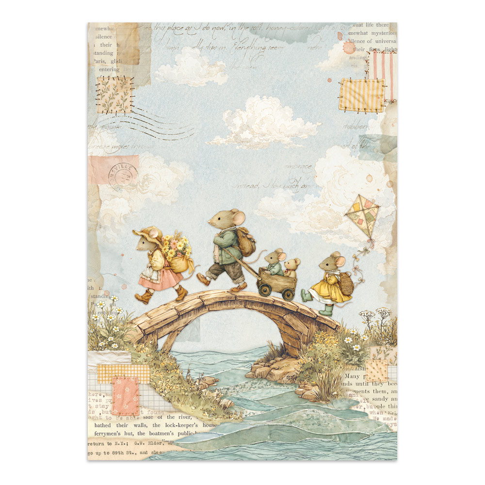 Stamperia – Junk Journal – adesivi, ritagli e sfondi - Cozy Family - immagine 22