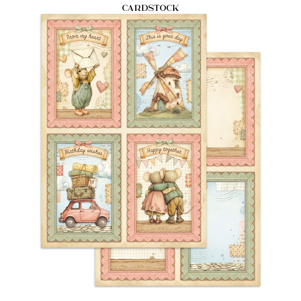Stamperia – Junk Journal – adesivi, ritagli e sfondi - Cozy Family - immagine 24