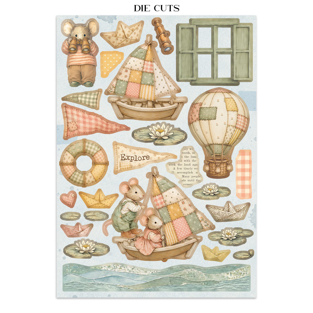 Stamperia – Junk Journal – adesivi, ritagli e sfondi - Cozy Family - immagine 28