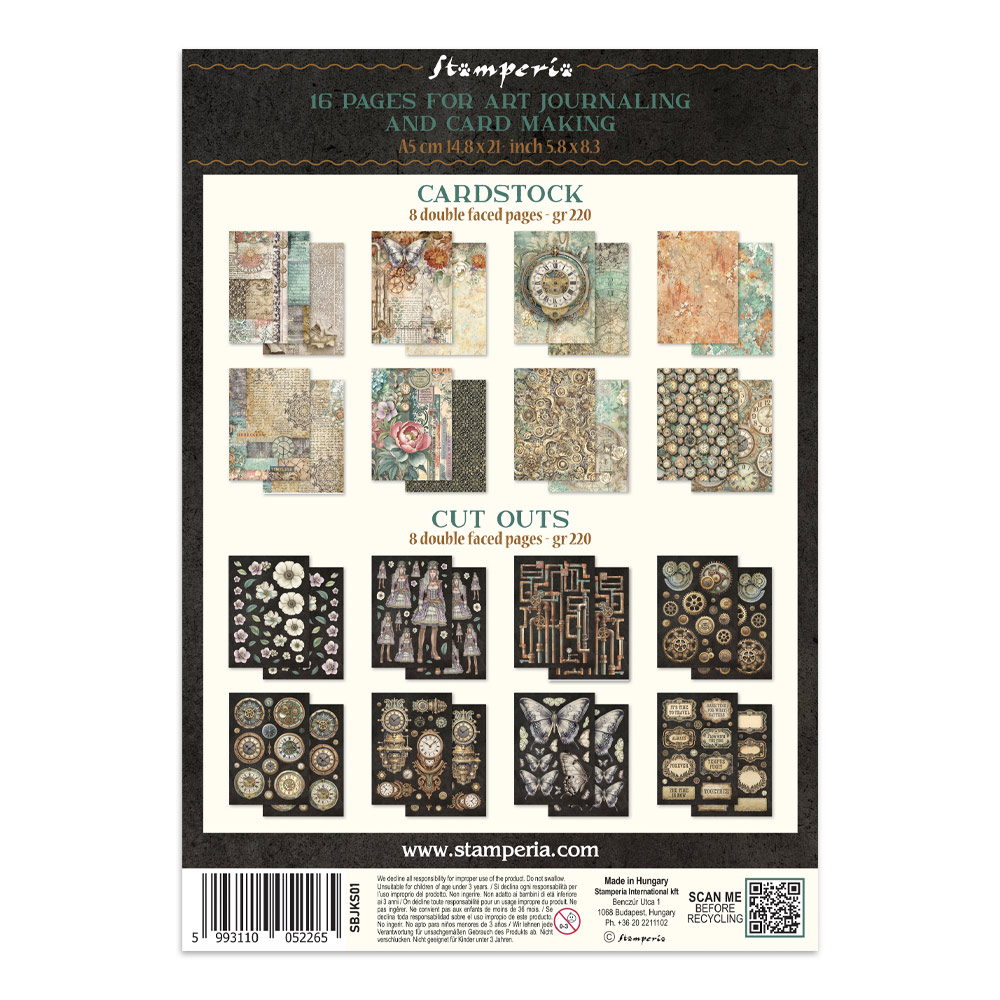 Stamperia – Junk Journal Focus Points A5 - Gardens of Time - immagine 36