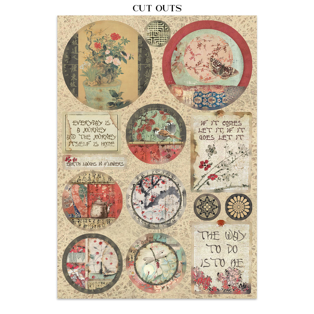 Stamperia – Junk Journal Focus Points A5 - Oriental Garden - immagine 32