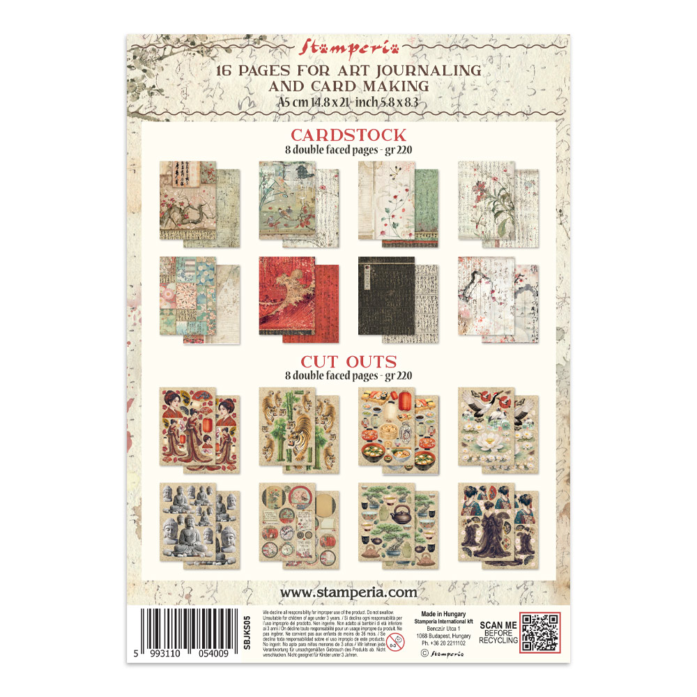 Stamperia – Junk Journal Focus Points A5 - Oriental Garden - immagine 36