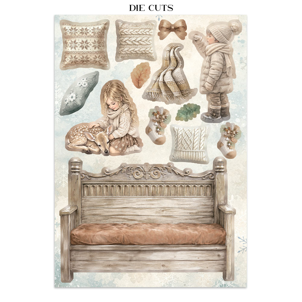 Stamperia – Junk Journal Focus Points A5 - White Christmas - immagine 27