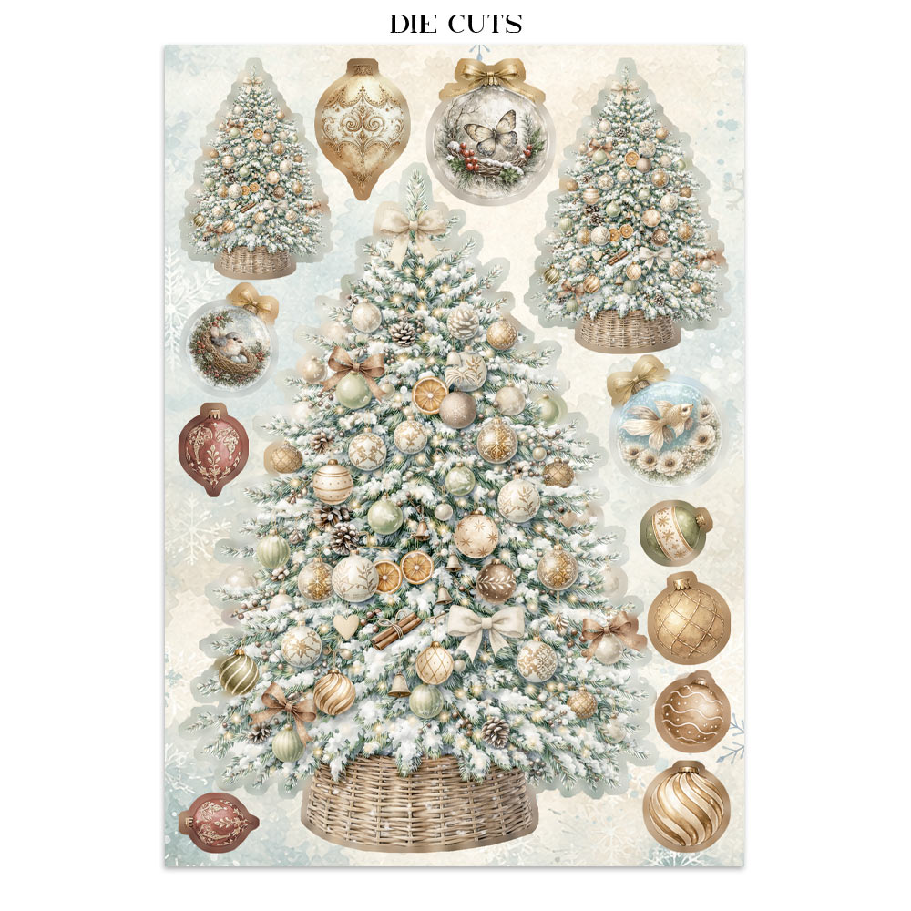 Stamperia – Junk Journal Focus Points A5 - White Christmas - immagine 28