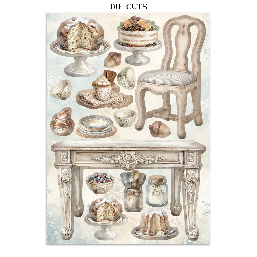 Stamperia – Junk Journal Focus Points A5 - White Christmas - immagine 33