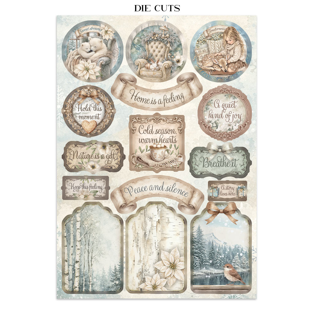 Stamperia – Junk Journal Focus Points A5 - White Christmas - immagine 34