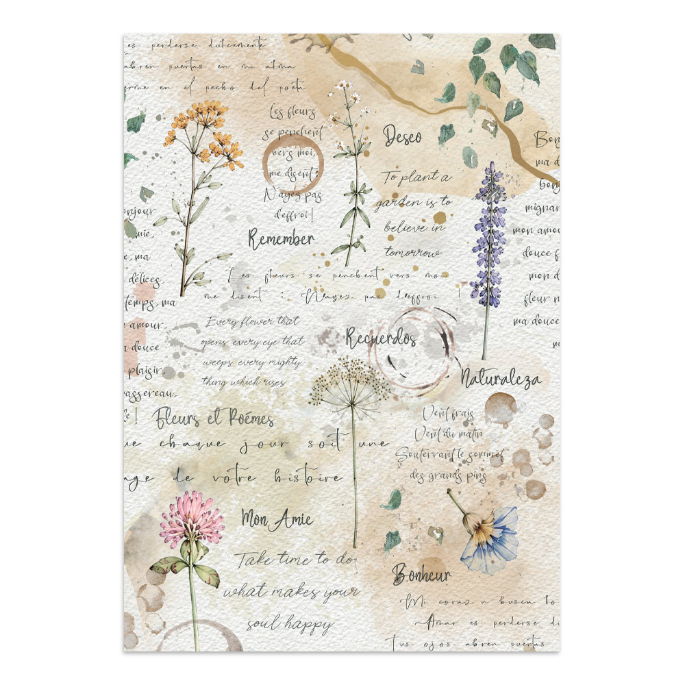 Stamperia – Junk Journal Focus Points A5 - Flowers and Poems - immagine 16