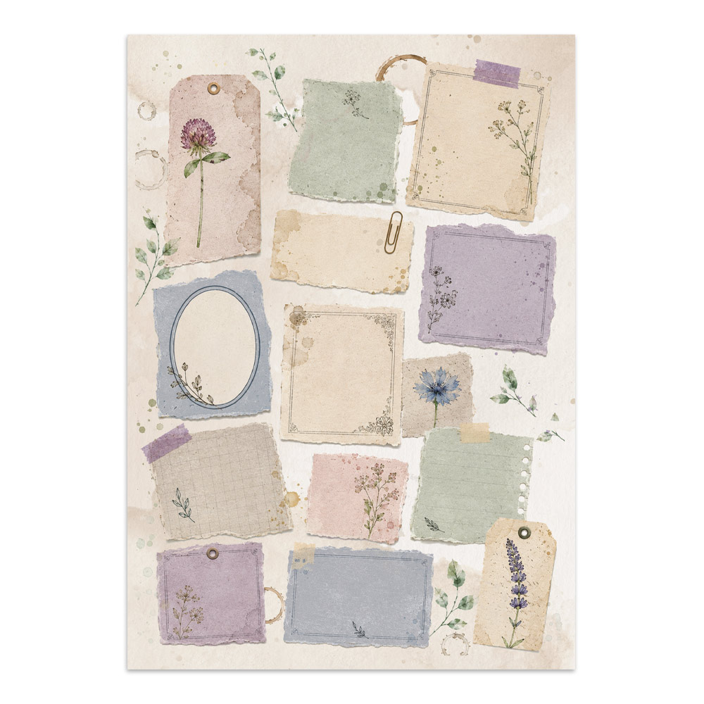 Stamperia – Junk Journal Focus Points A5 - Flowers and Poems - immagine 23